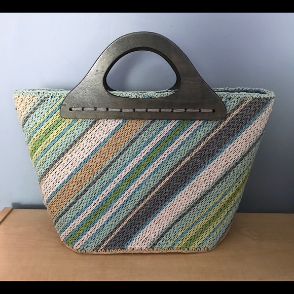 Spring Label Wood Handle Twine Bag - Picture 1 of 2